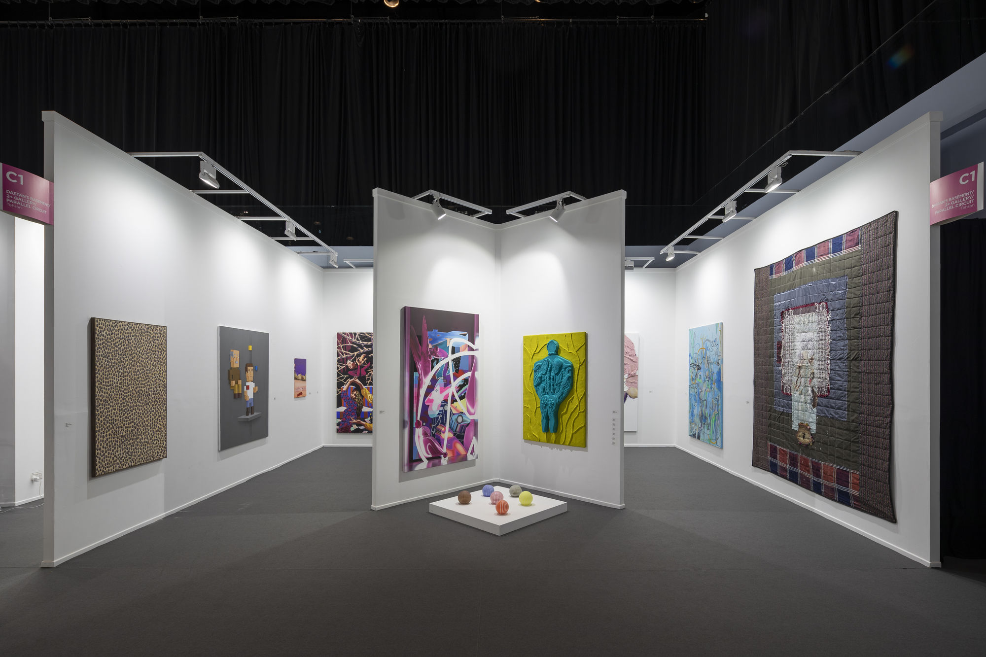 Installation View of Dastan's Booth at Art Dubai 2022.