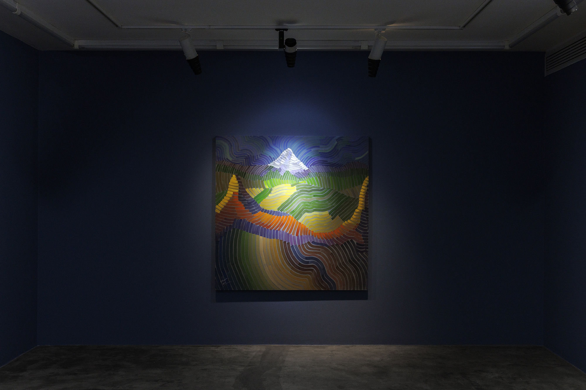 Installation view of Blue Sonata by Seroj Barseghian at +2.