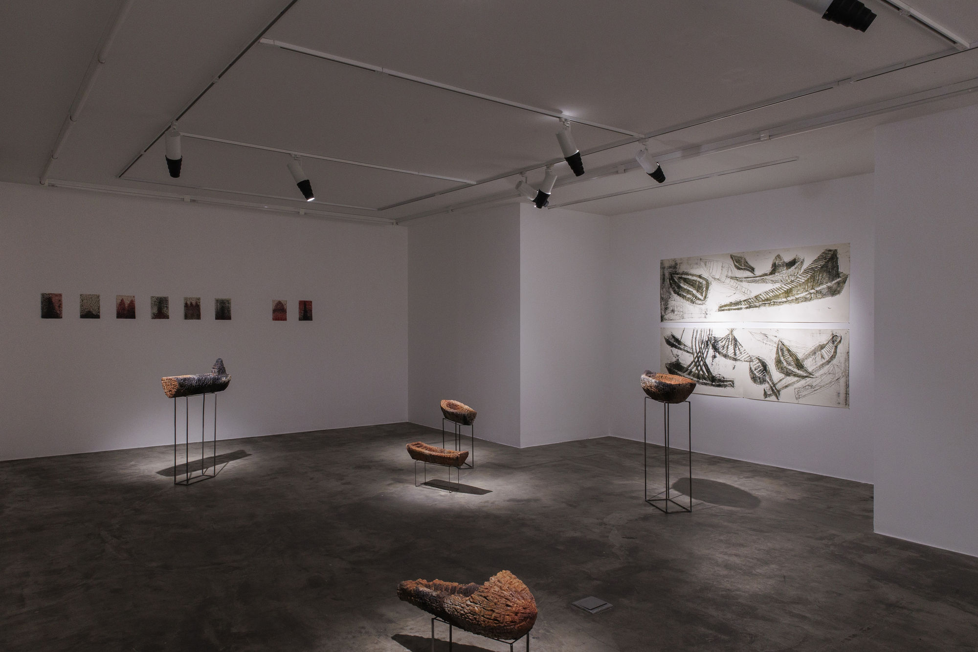 Installation View of Beyond the Seas solo exhibition works by Mohammad pirryaee.
