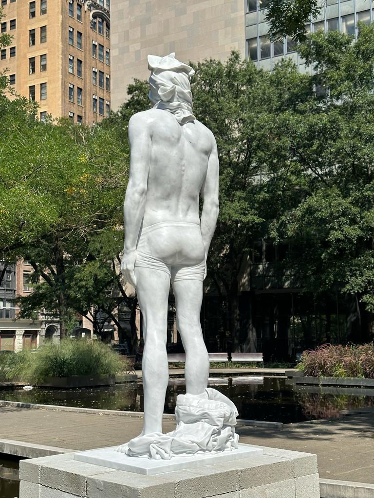 Installation View of a solo exhibition work by Reza Aramesh at Armory Of Site 2023.