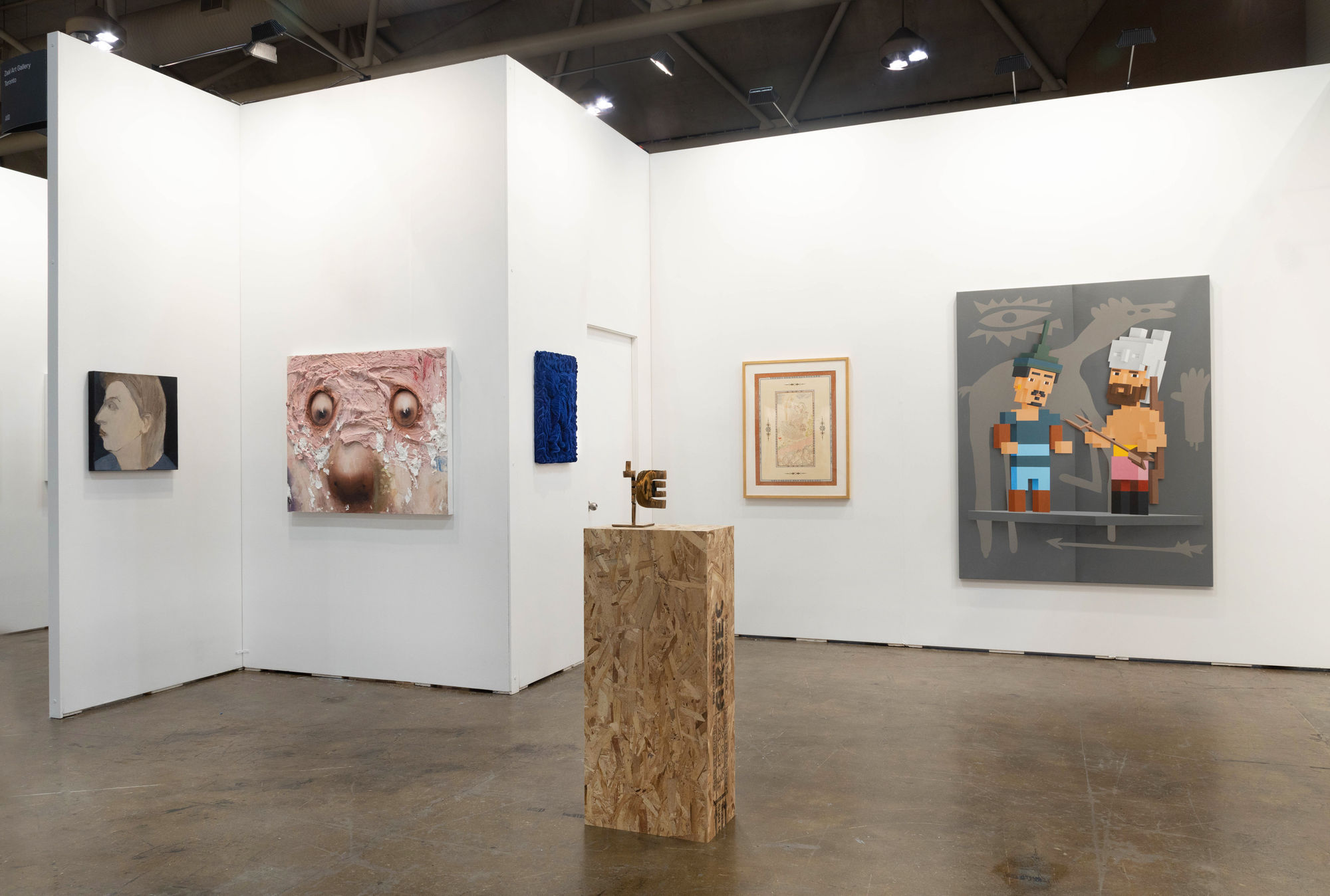 Installation View of Zaal Art's Booth at Art Toronto 2023 Photo by Melika Shafahi