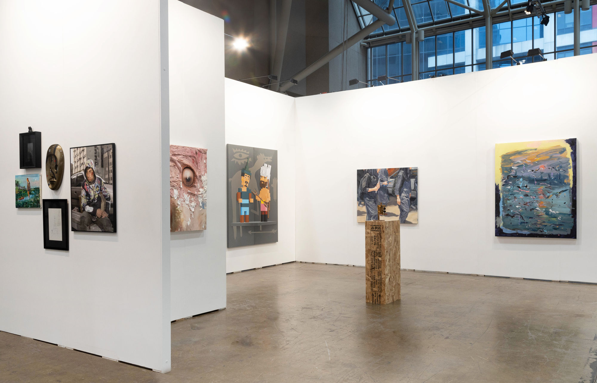 Installation View of Zaal Art's Booth at Art Toronto 2023 Photo by Melika Shafahi
