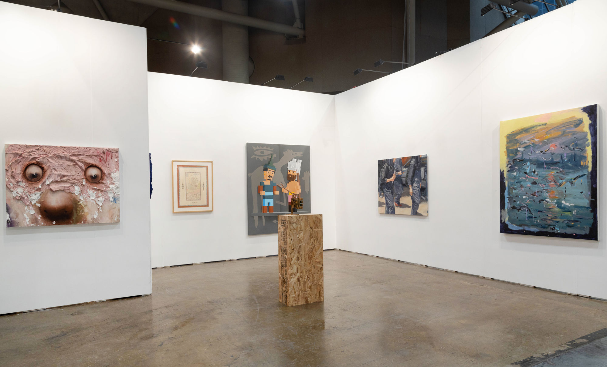 Installation View of Zaal Art's Booth at Art Toronto 2023 Photo by Melika Shafahi