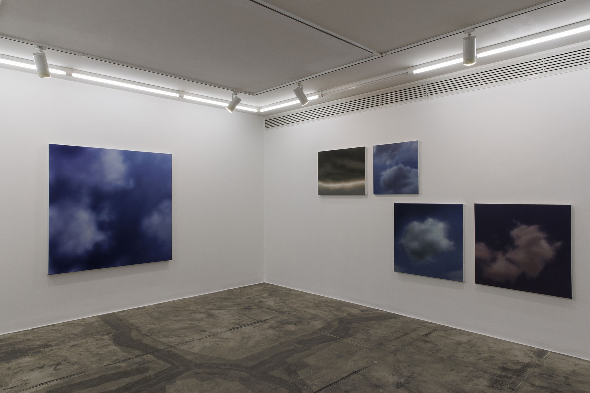 Installation View of Clouds Solo Exhibition of Works by Elahe Farzi.