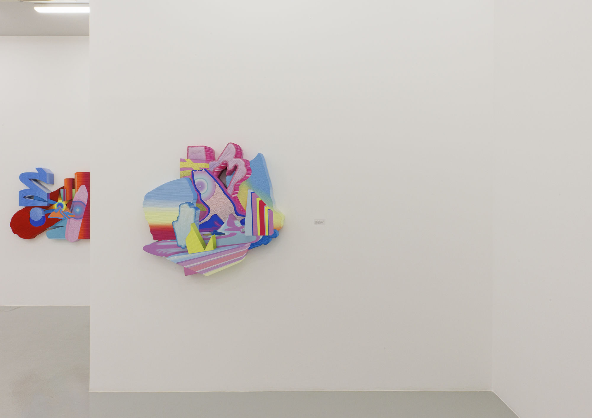 Installation view of Transcendent Dimension a solo exhibition of works by Yousha Bashir.