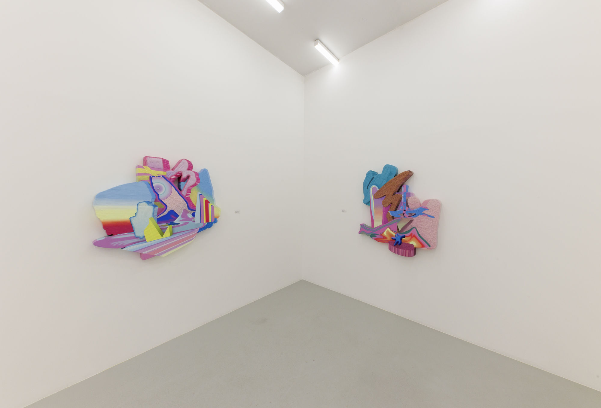 Installation view of Transcendent Dimension a solo exhibition of works by Yousha Bashir.