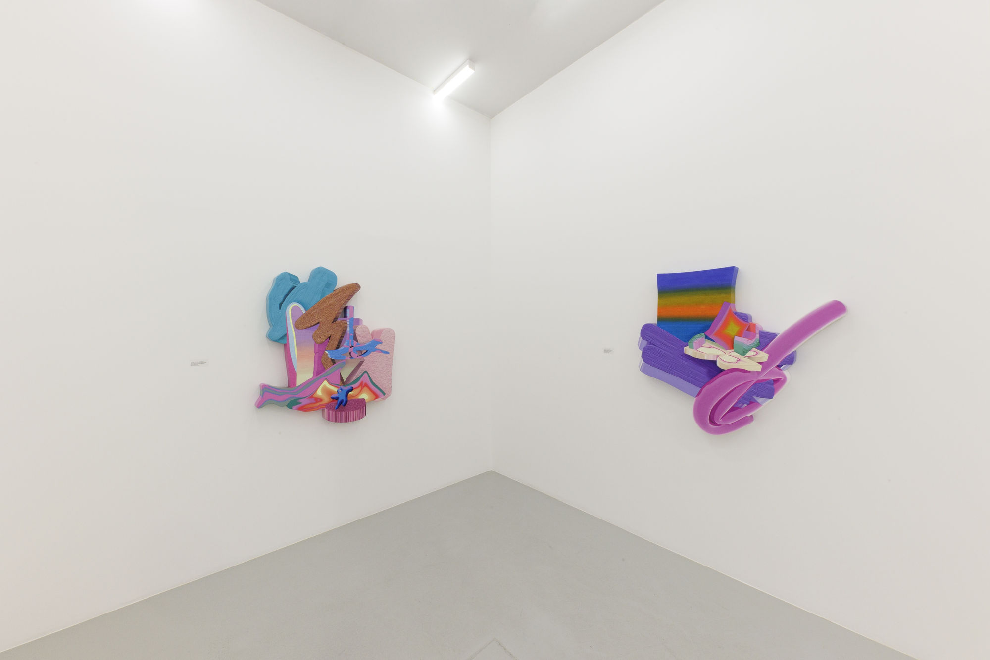 Installation view of Transcendent Dimension a solo exhibition of works by Yousha Bashir.