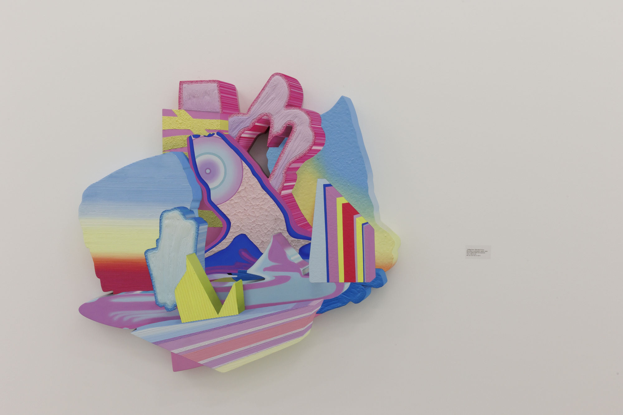 Installation view of Transcendent Dimension a solo exhibition of works by Yousha Bashir.