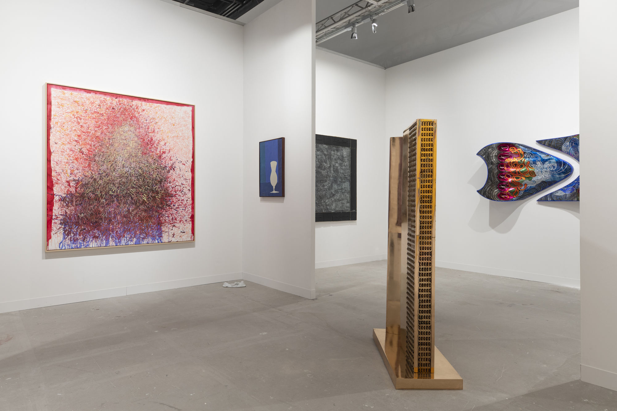 Installation view of Dastan's booth at Abu Dhabi Art 2024.