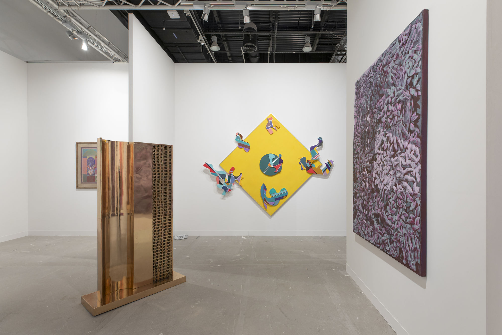 Installation view of Dastan's booth at Abu Dhabi Art 2024.