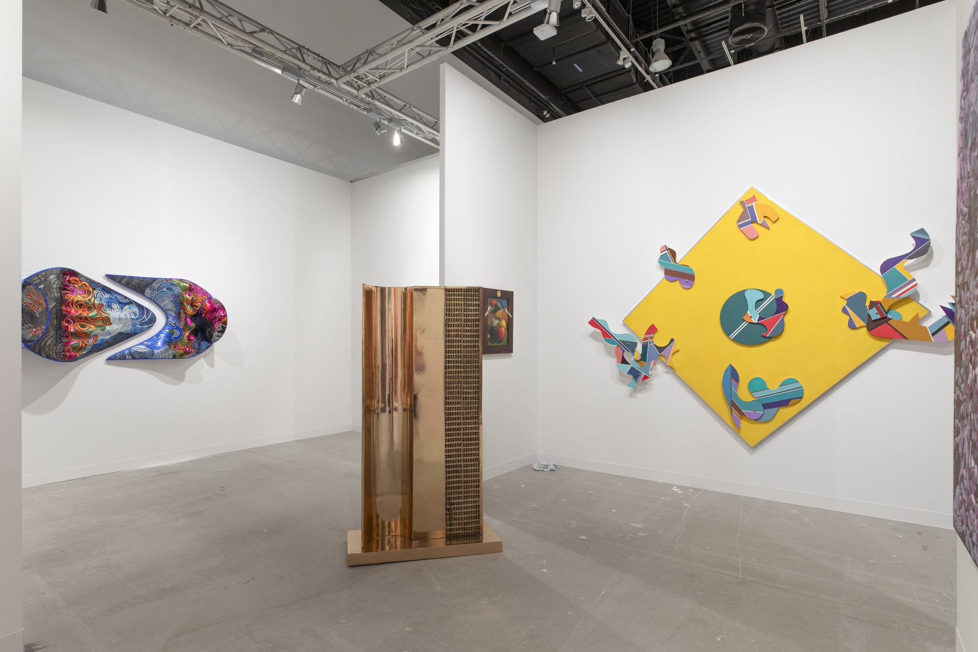 Installation view of Dastan's booth at Abu Dhabi Art 2024.