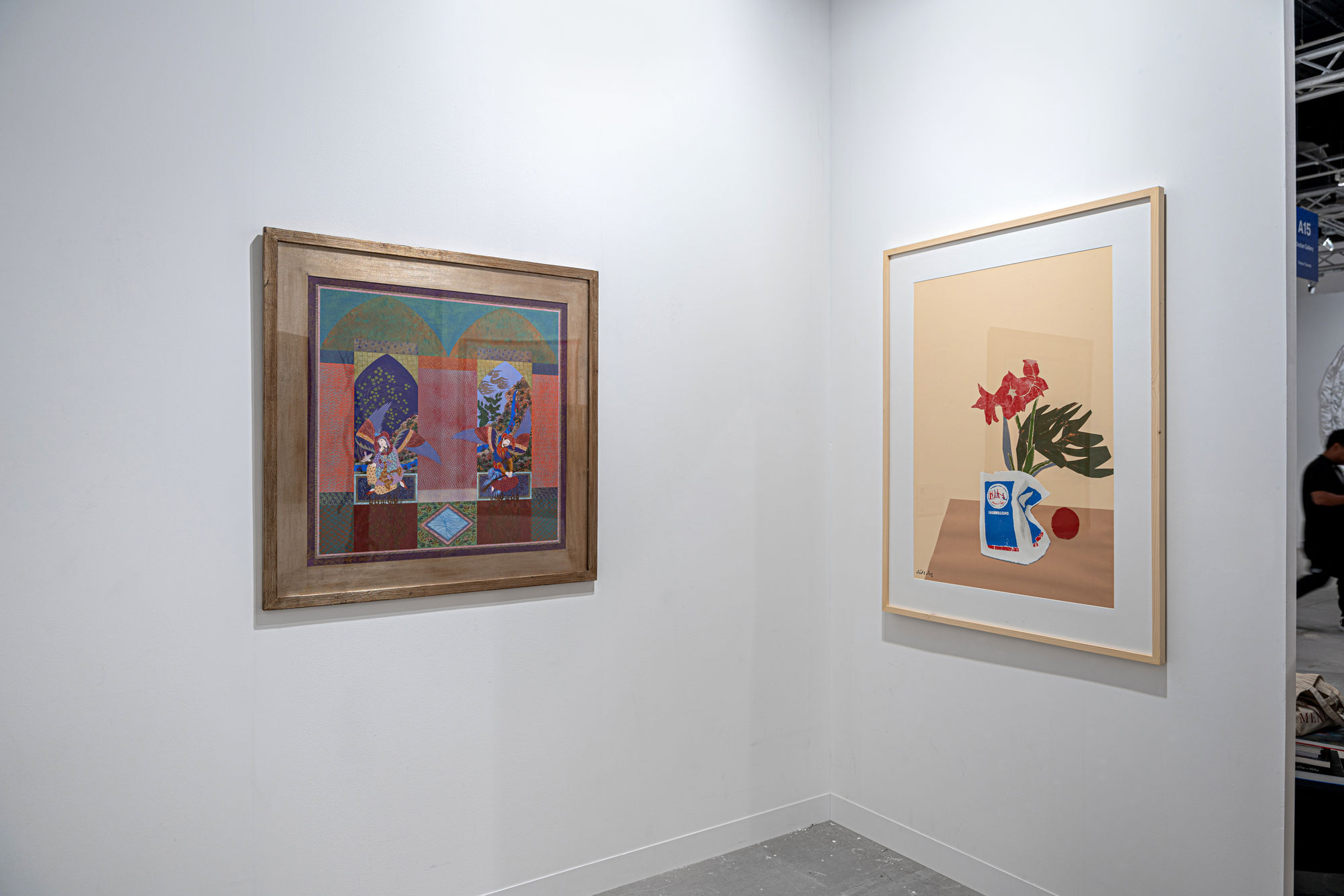 Installation view of Dastan's booth at Abu Dhabi Art 2024.