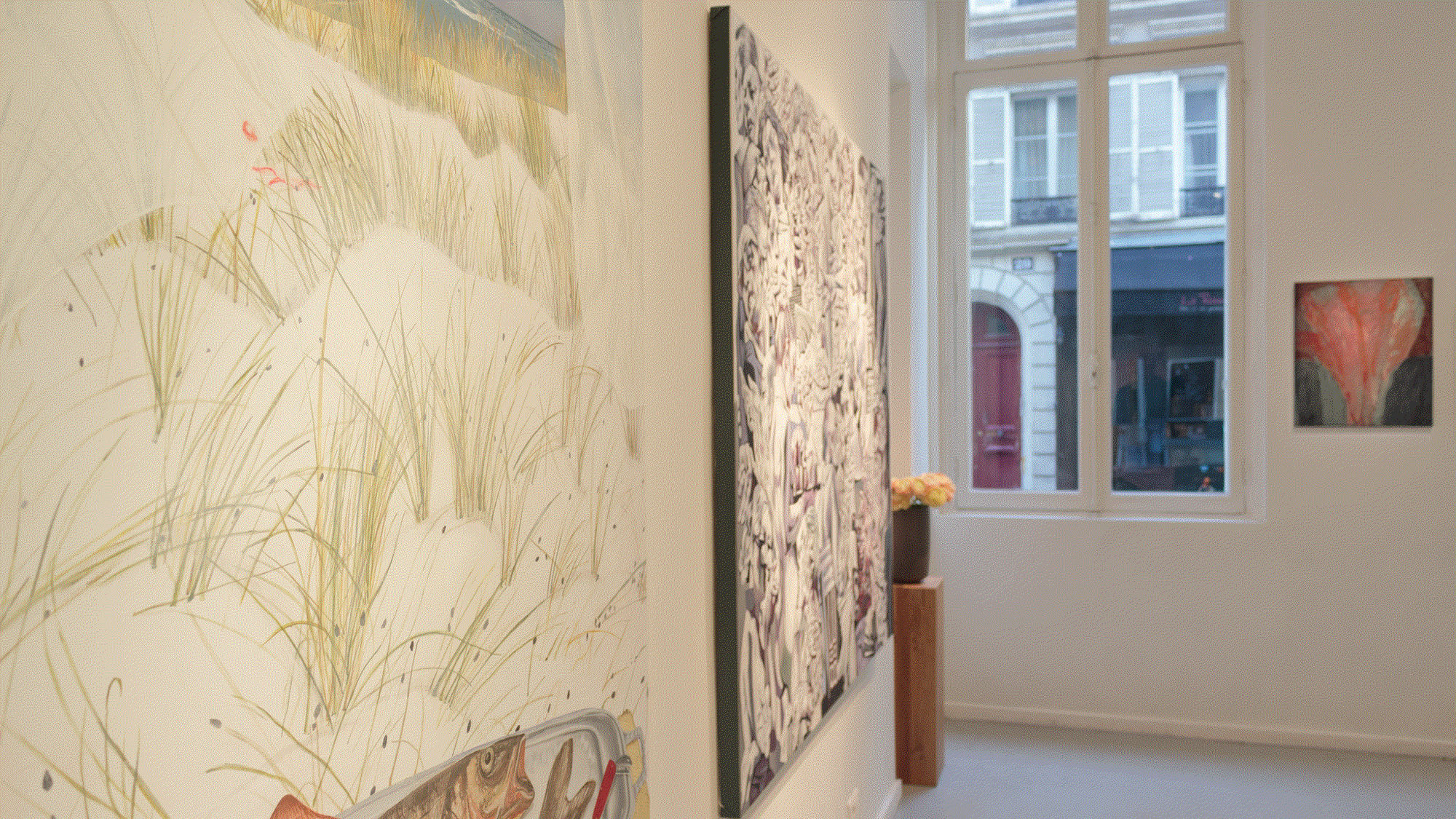 Installation View of Zaal Art Gallery x Simine Paris a group presentation of works.