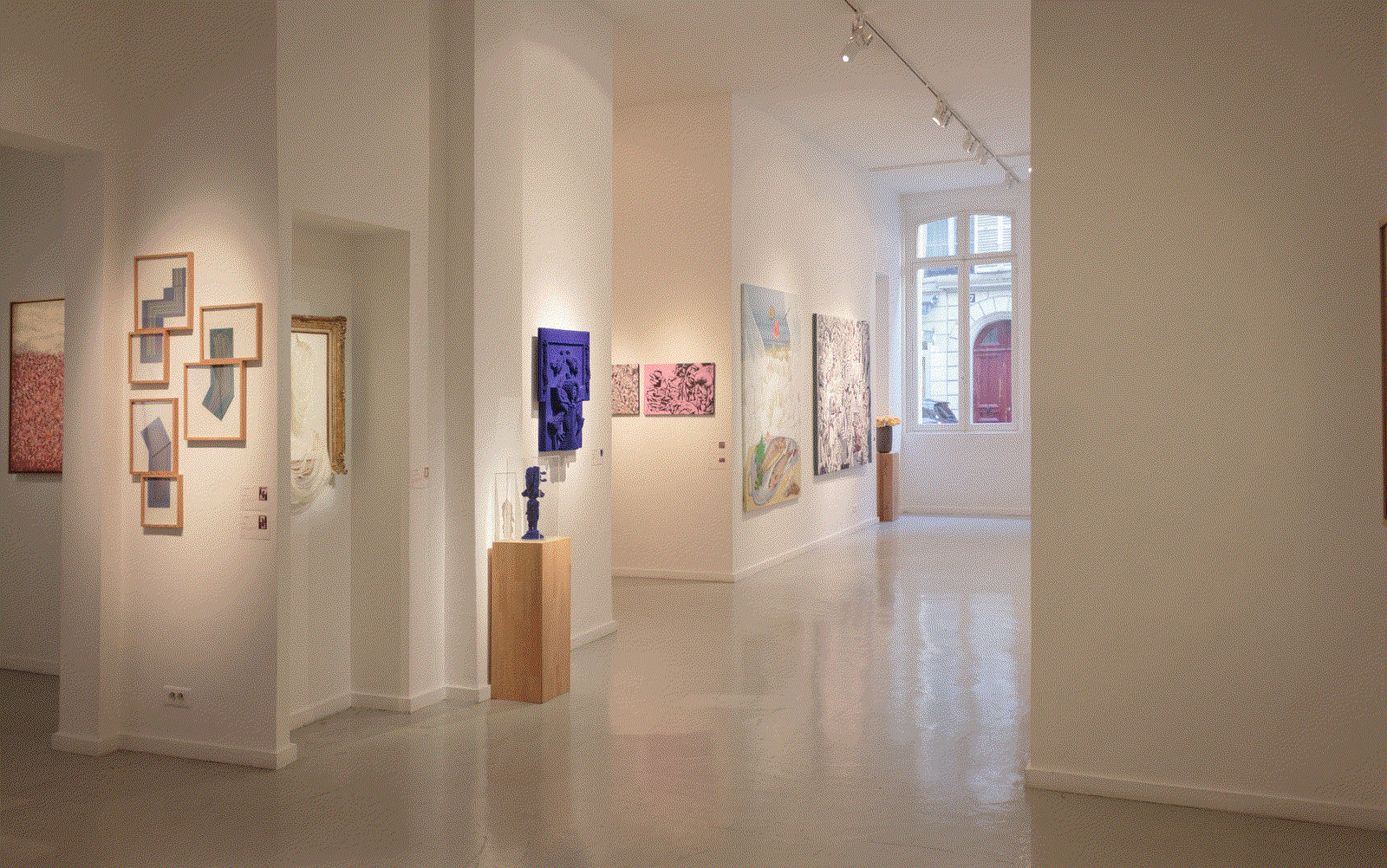 Installation View of Zaal Art Gallery x Simine Paris a group presentation of works.