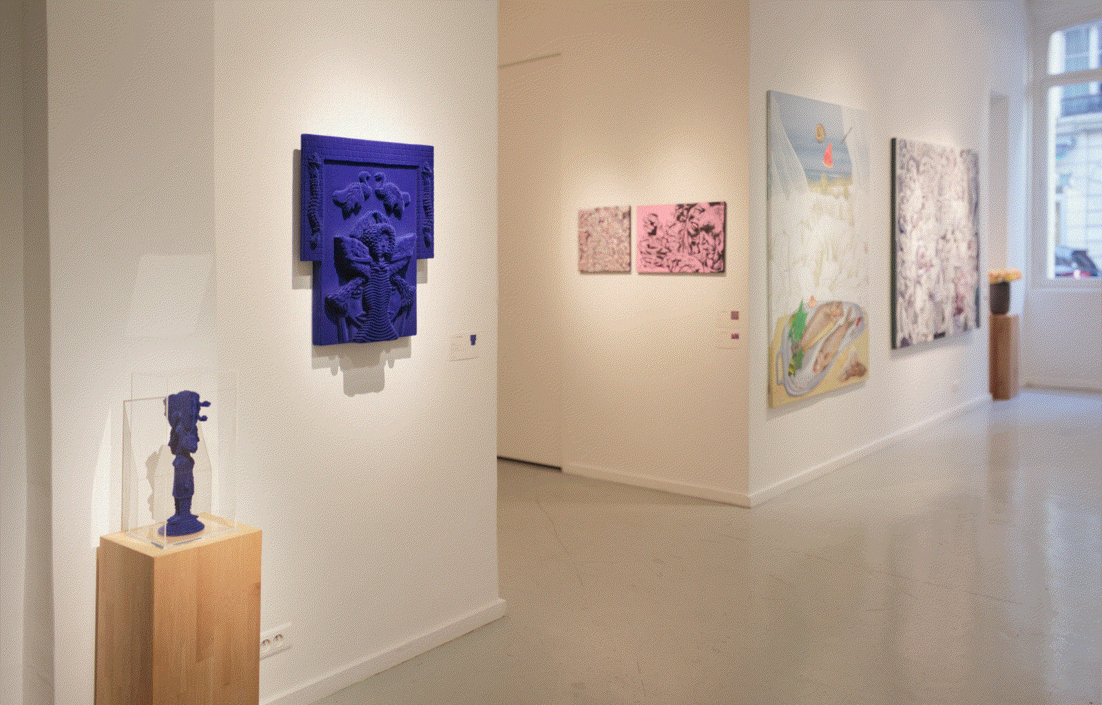 Installation View of Zaal Art Gallery x Simine Paris a group presentation of works.