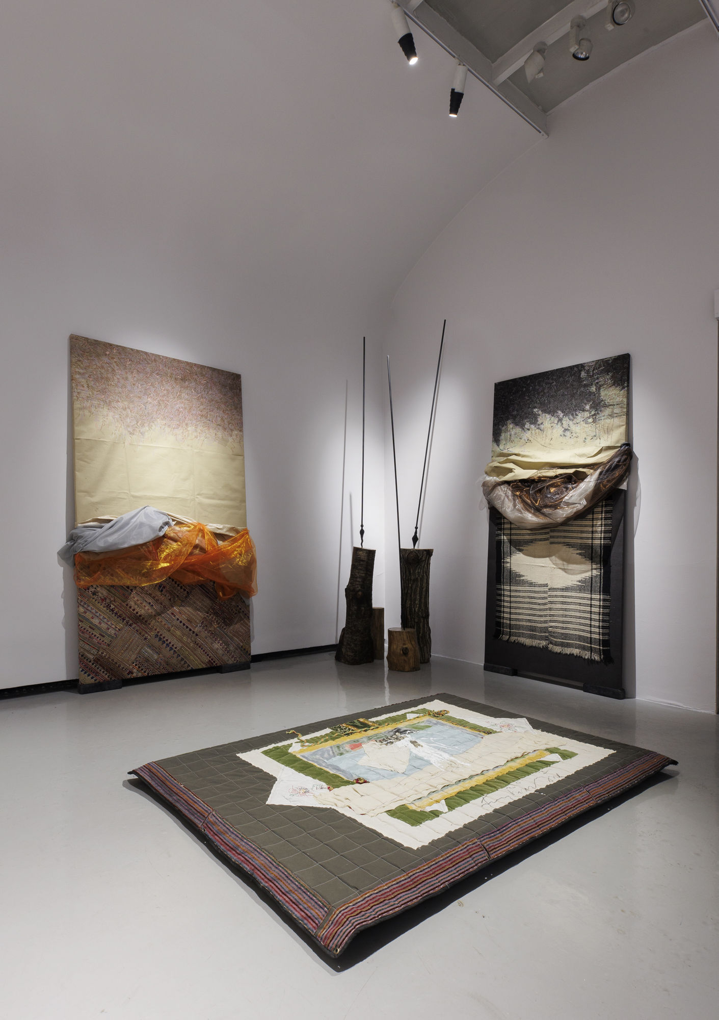 Installation view of | Four-Seasons | Shah Abbas and His Page Boy a solo exhibition of works by Fereydoun Ave.