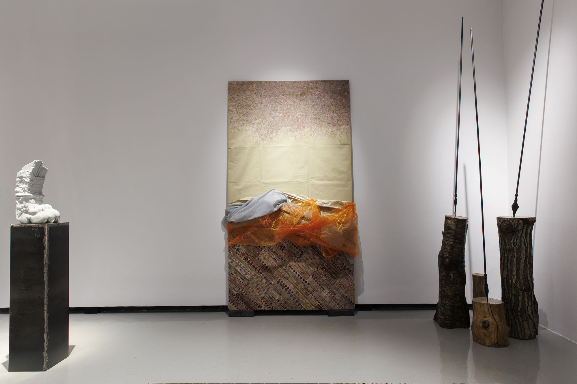 Installation view of | Four-Seasons | Shah Abbas and His Page Boy a solo exhibition of works by Fereydoun Ave.