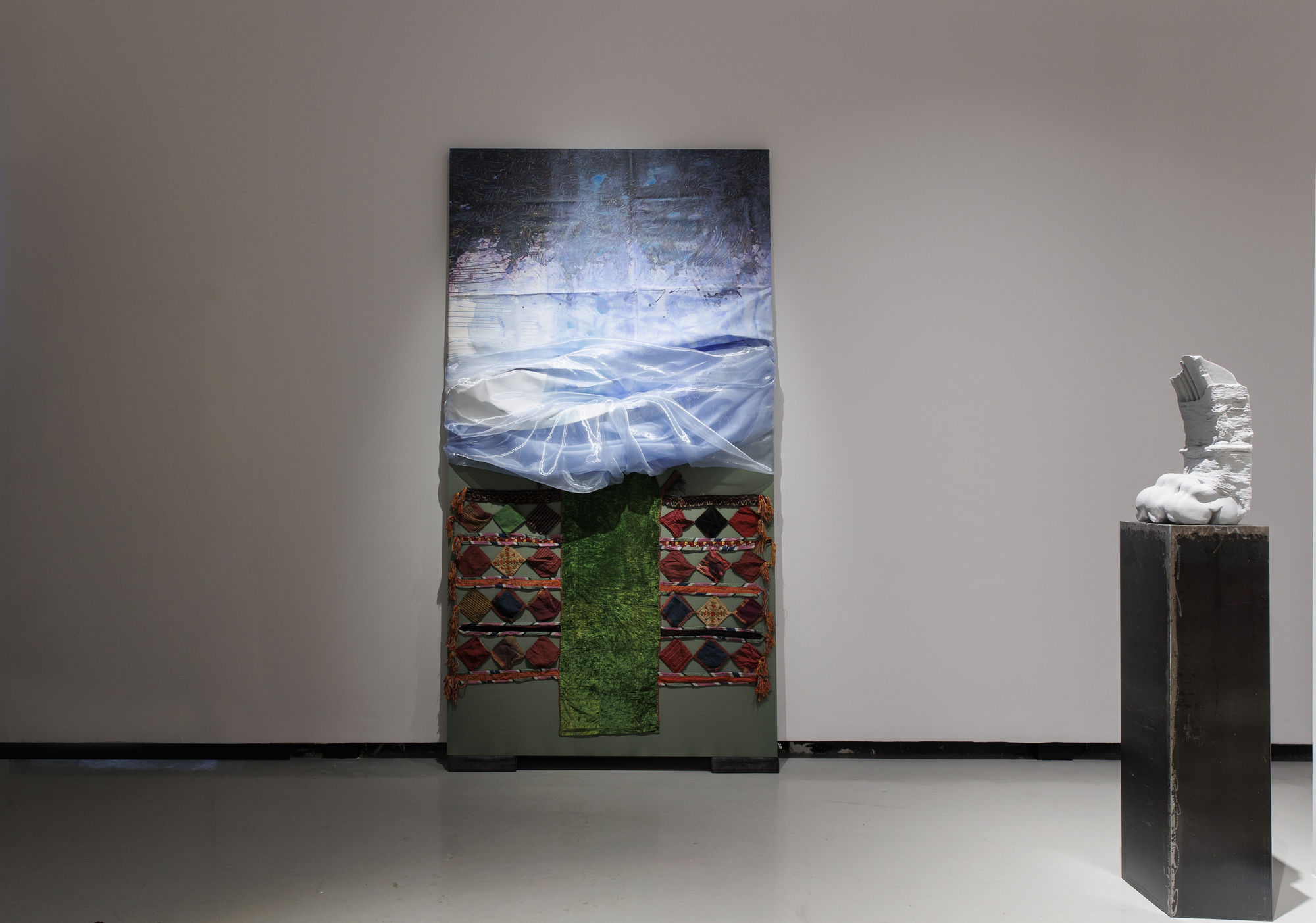 Installation view of | Four-Seasons | Shah Abbas and His Page Boy a solo exhibition of works by Fereydoun Ave.