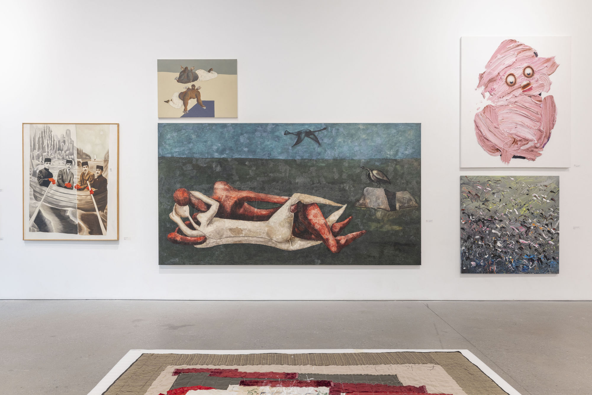 Installation view of Soft Edge of the Blade Vol.3 , a group presentation of works in Leila Heller Gallery in collaboration with Zaal Art Gallery.