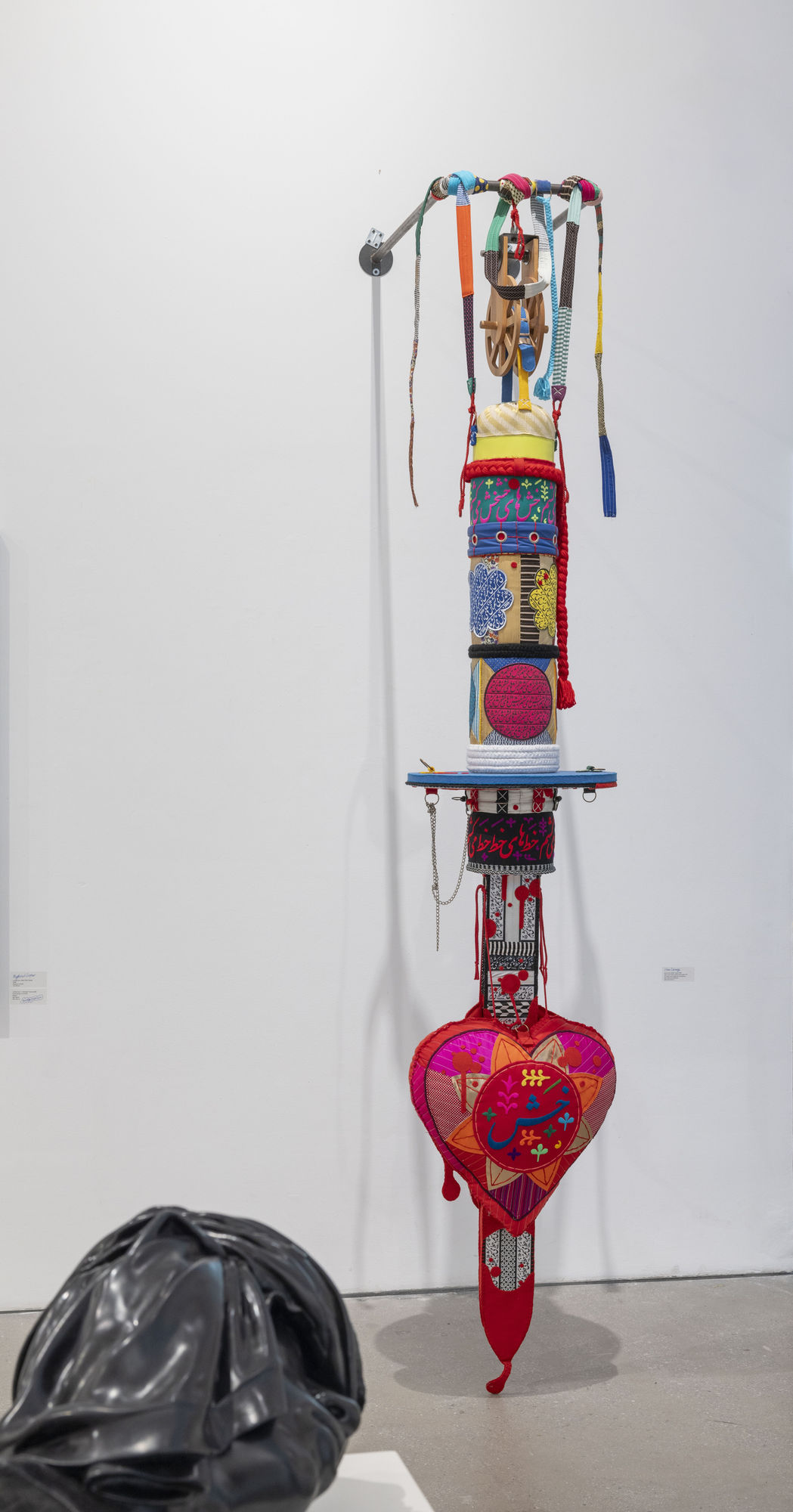 Installation view of Soft Edge of the Blade Vol.3 , a group presentation of works in Leila Heller Gallery in collaboration with Zaal Art Gallery.