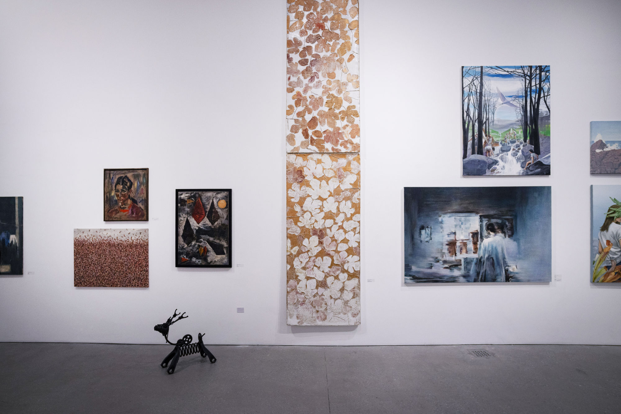 Installation view of Soft Edge of the Blade Vol.3 , a group presentation of works in Leila Heller Gallery in collaboration with Zaal Art Gallery.