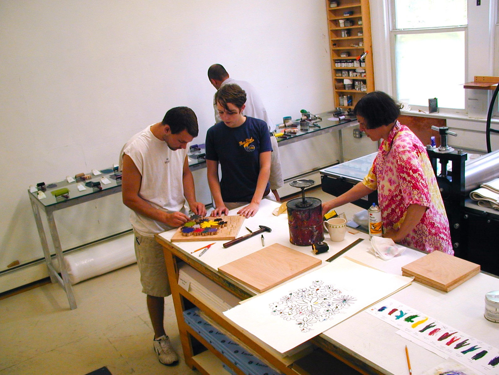 Proofing Three Flowers