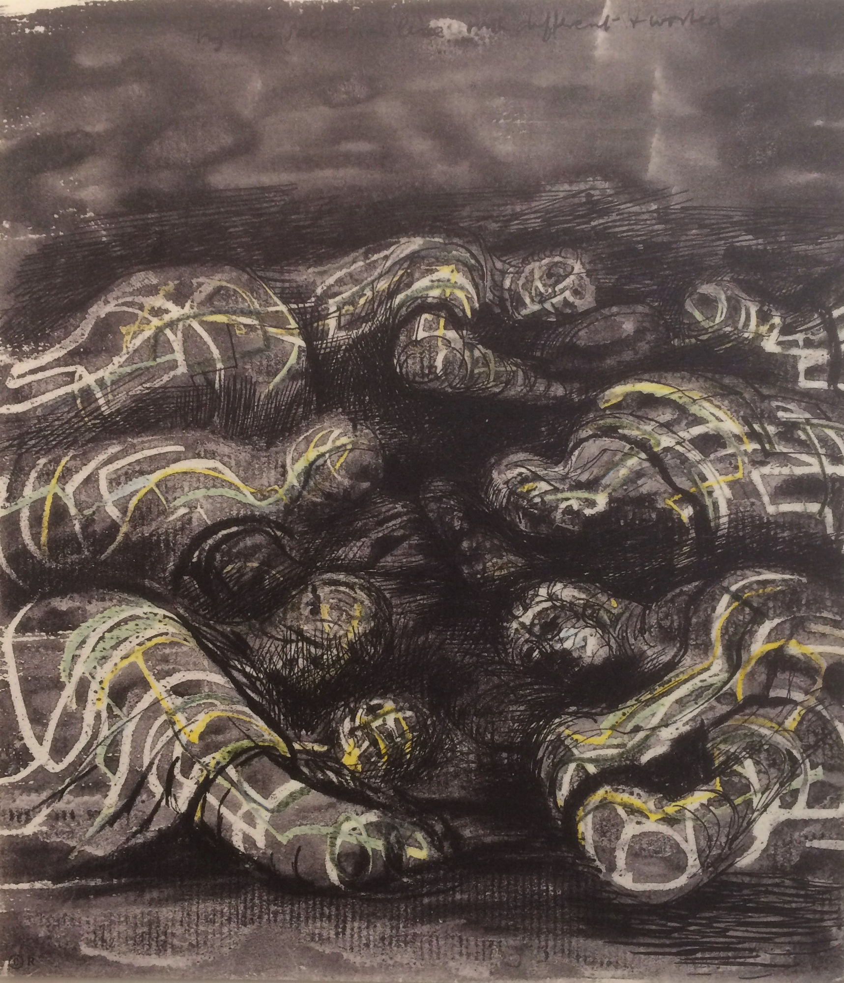 Summer Secret Bid Auction 2024, LOT XX: Henry Moore - Untitled XII (Shelter Sketchbook), 1967