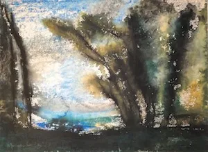 Christmas Auction 2021, LOT 172: Edward Twohig - Moonlight, Swan Lake, 2013