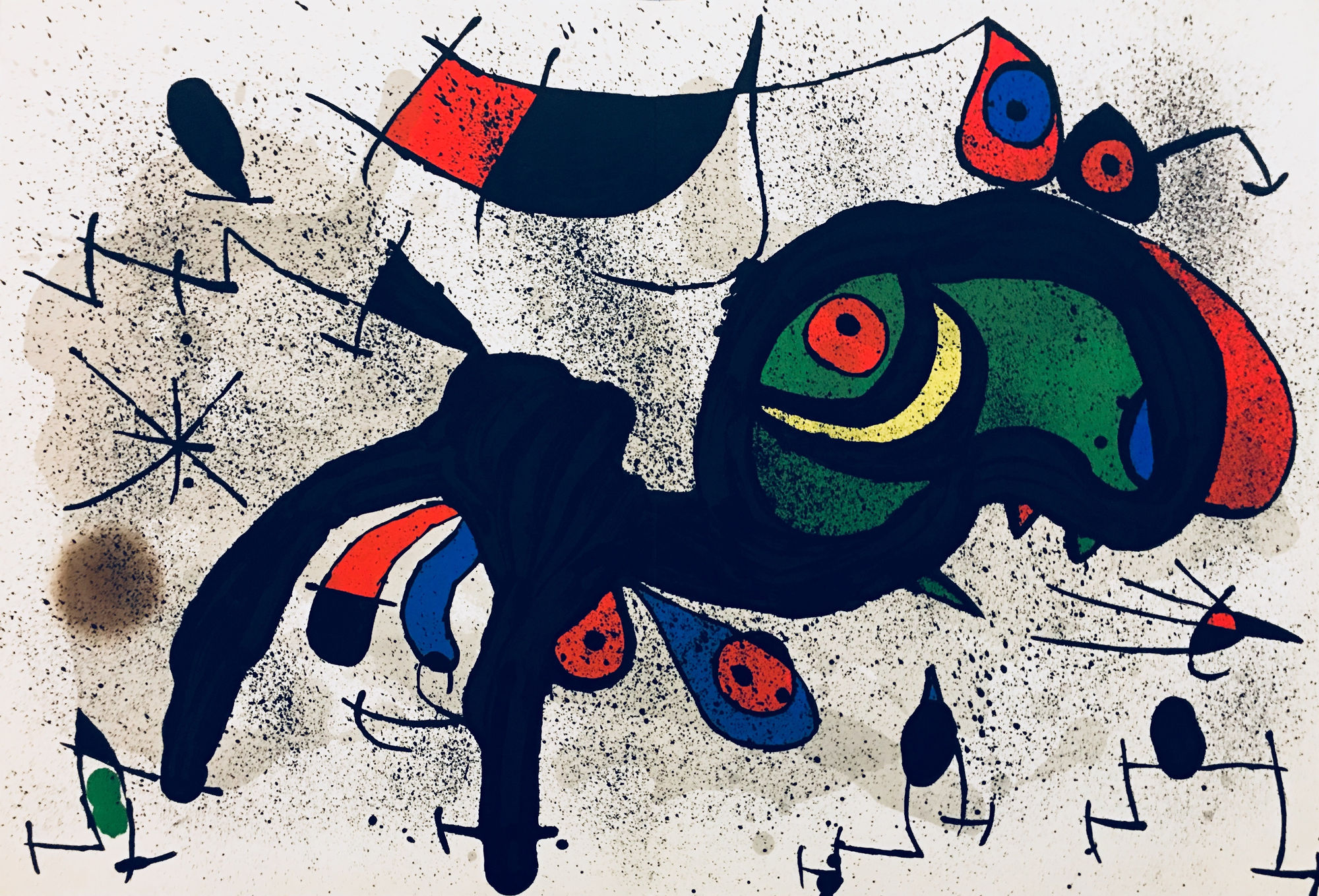 Joan Miró, From 'Derrière le Miroir - Miró, Peintures sur Papier; Dessins', 1971