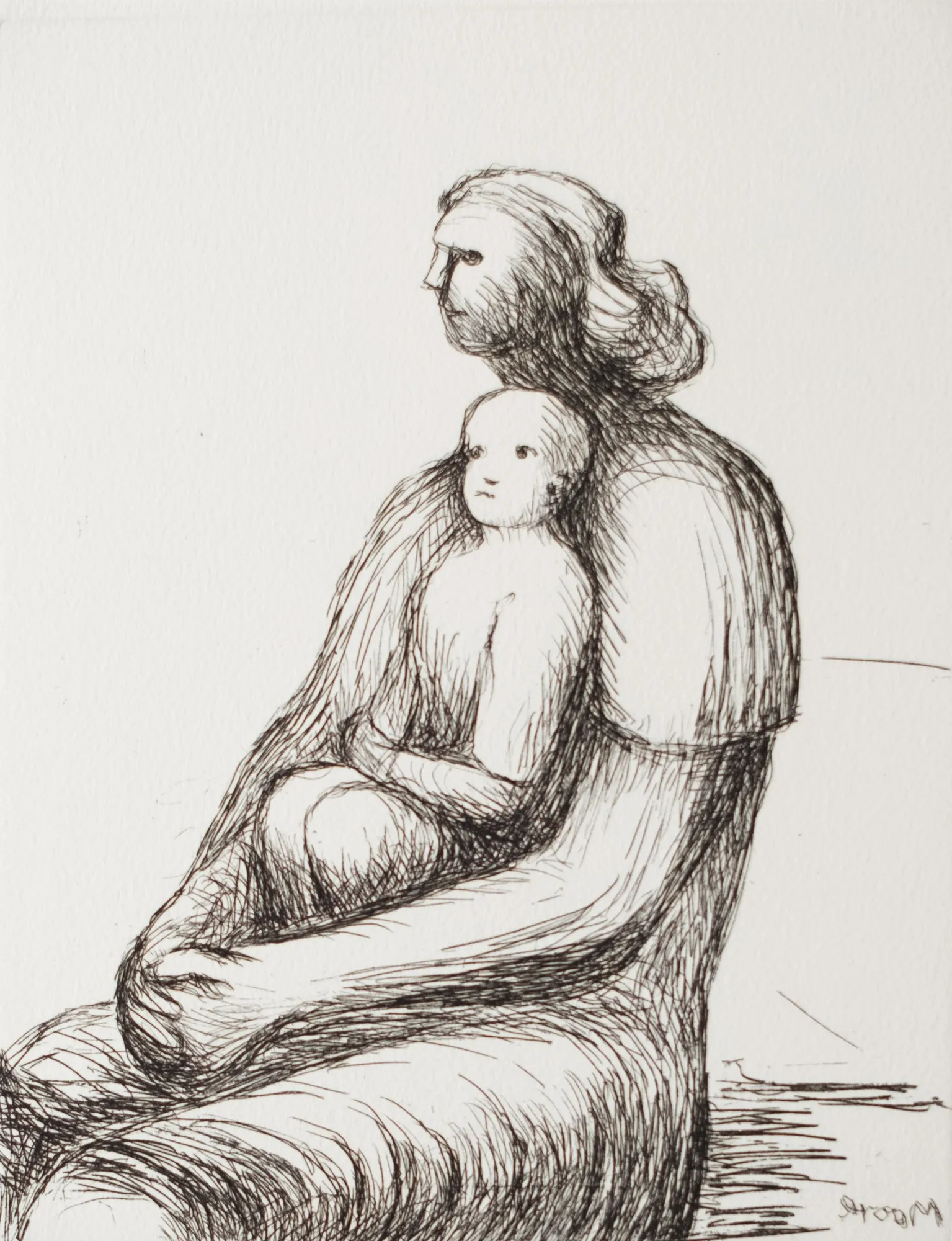 Henry Moore, Mother and Child XXVII, 1983