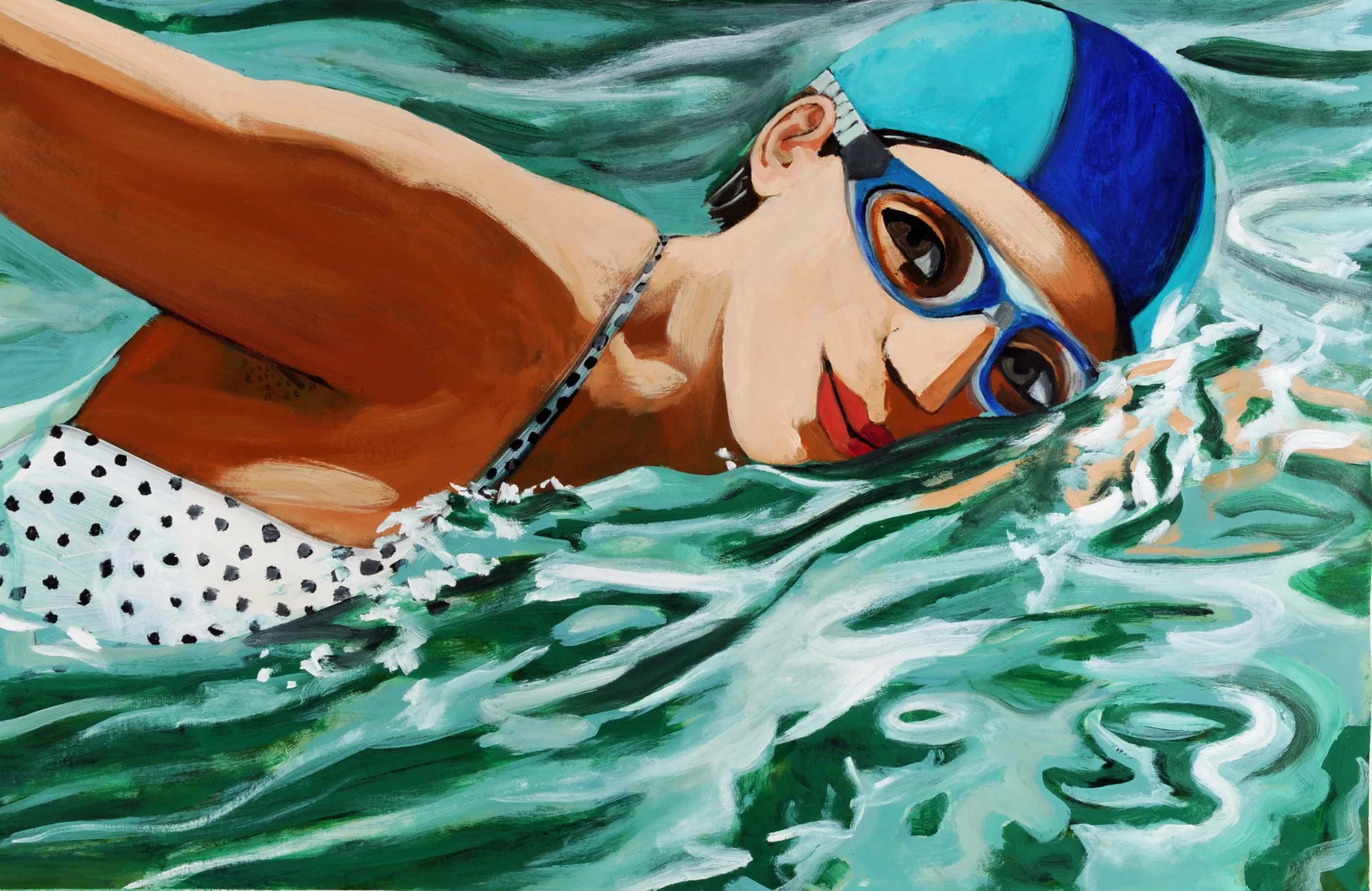 Summer Secret Bid Auction 2023, LOT XX: Anita Klein - Swimming in Sunshine, 2020