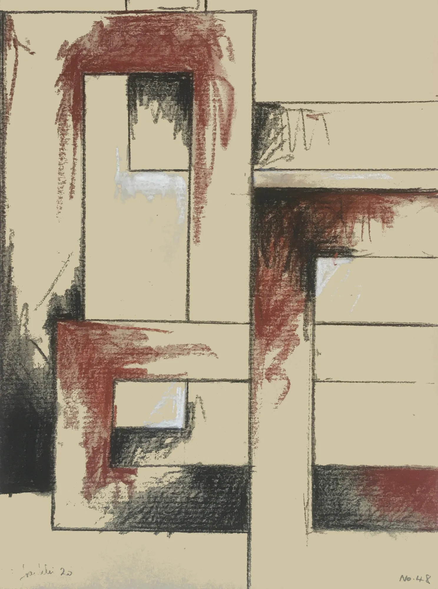 Summer Secret Bid Auction 2022, Franklin - Tenement Sketch no.48, 2020