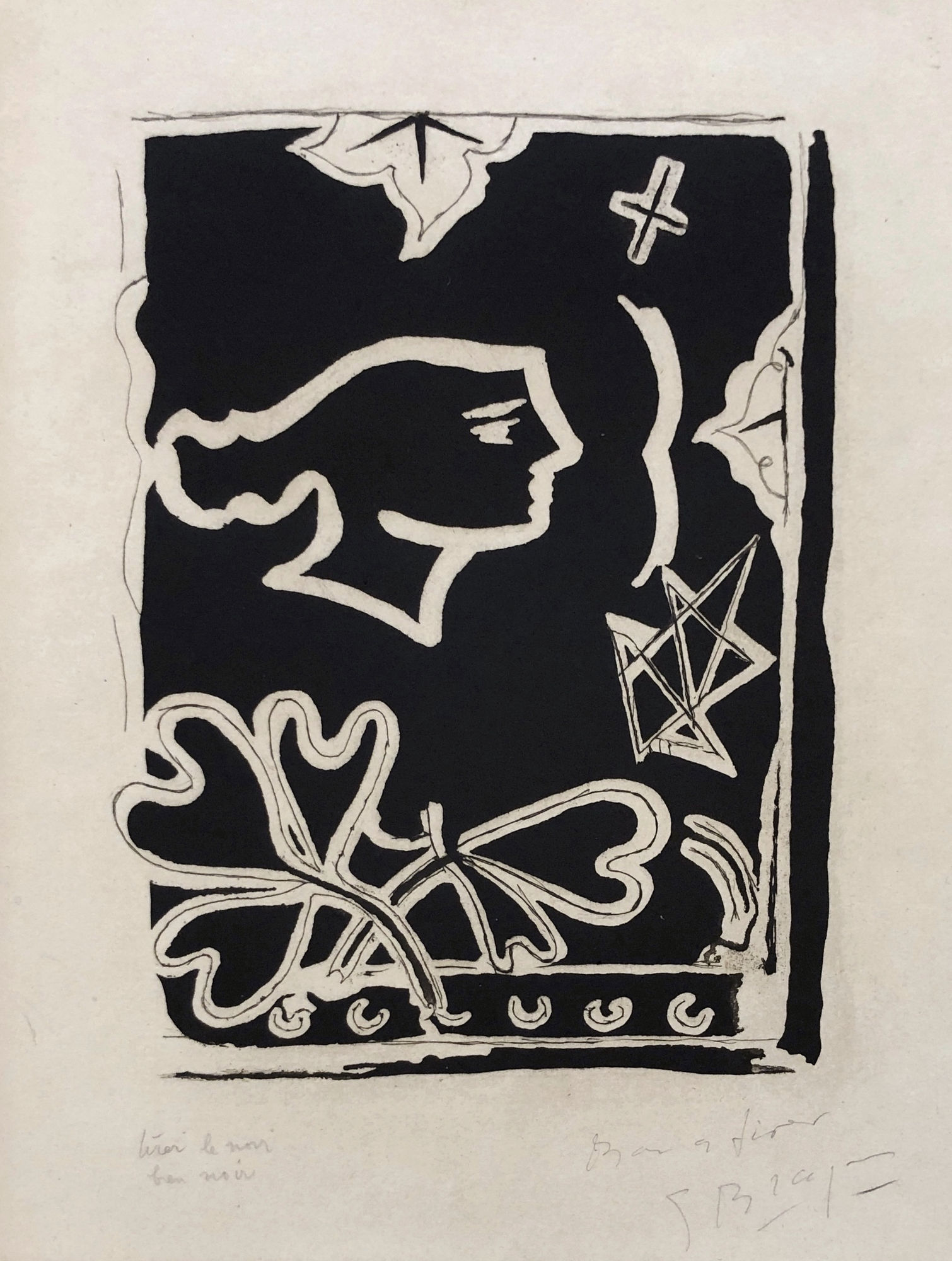 Summer Secret Bid Auction 2023, LOT XX: Georges Braque - From ‘Le soleil des eaux’, 1949
