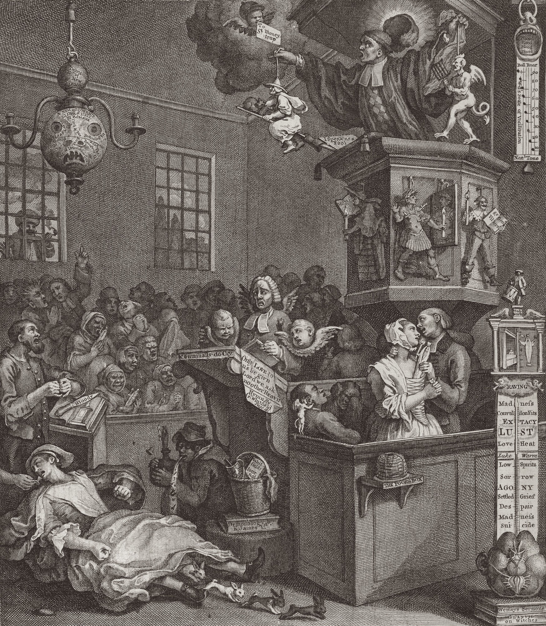 William Hogarth, Credulity, Superstition and Fanaticism, 1762