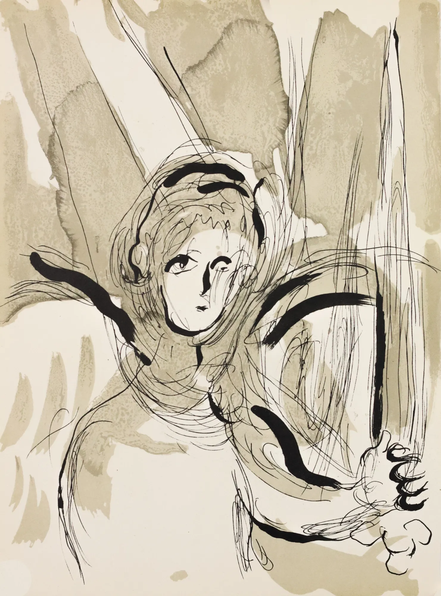 Dulwich College Secret Bid Auction 2025, Lot 24: Marc Chagall - Angel with sword, 1956