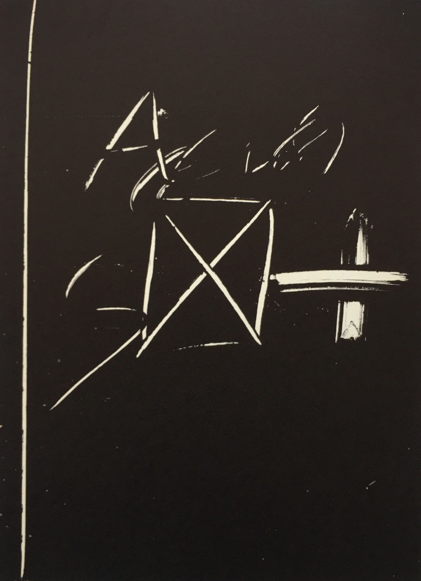 Antoni Tápies, From 'Derrière le Miroir - Tapies: Monotypes' , 1974