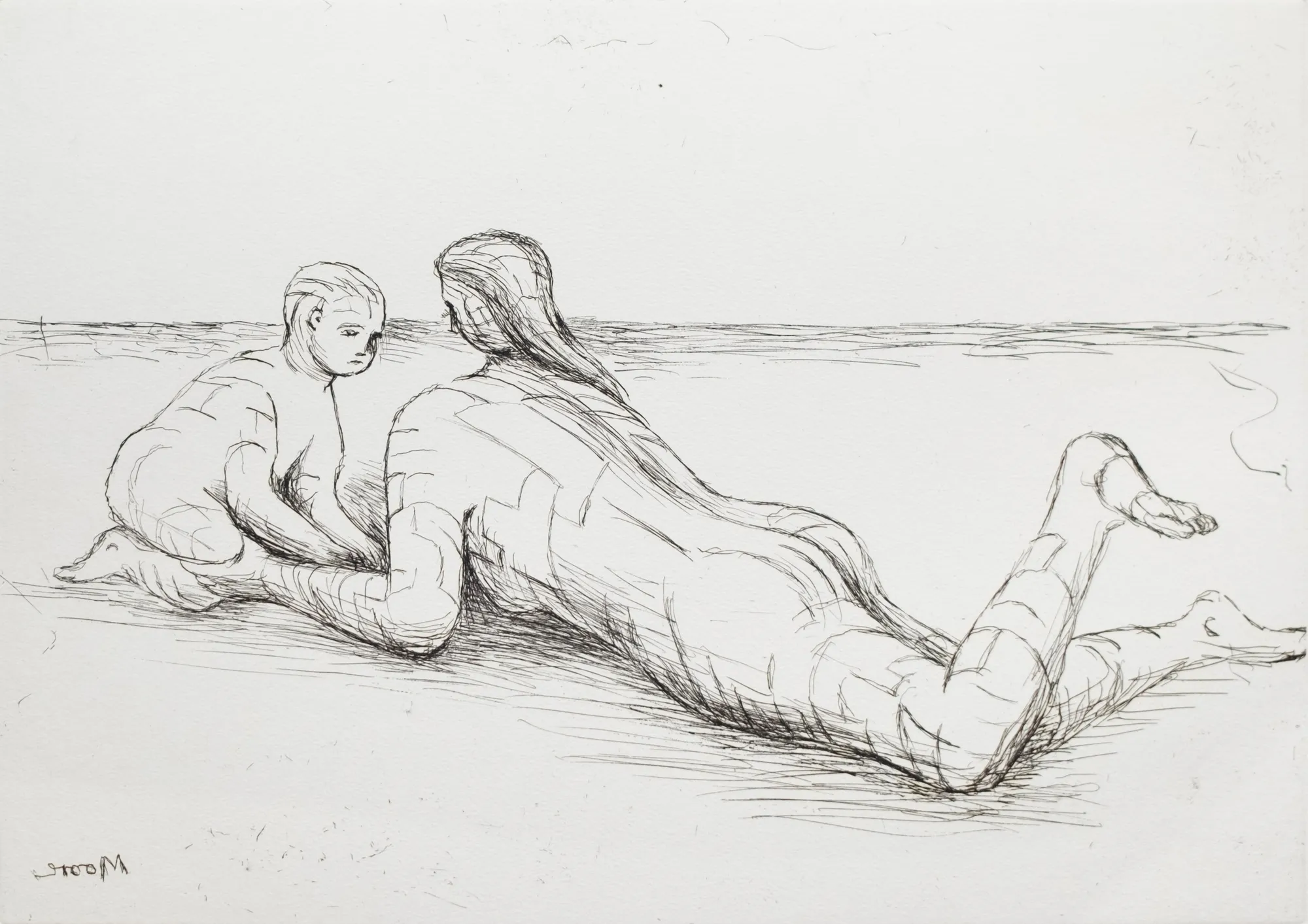 Henry Moore, Mother and Child XIX, 1983
