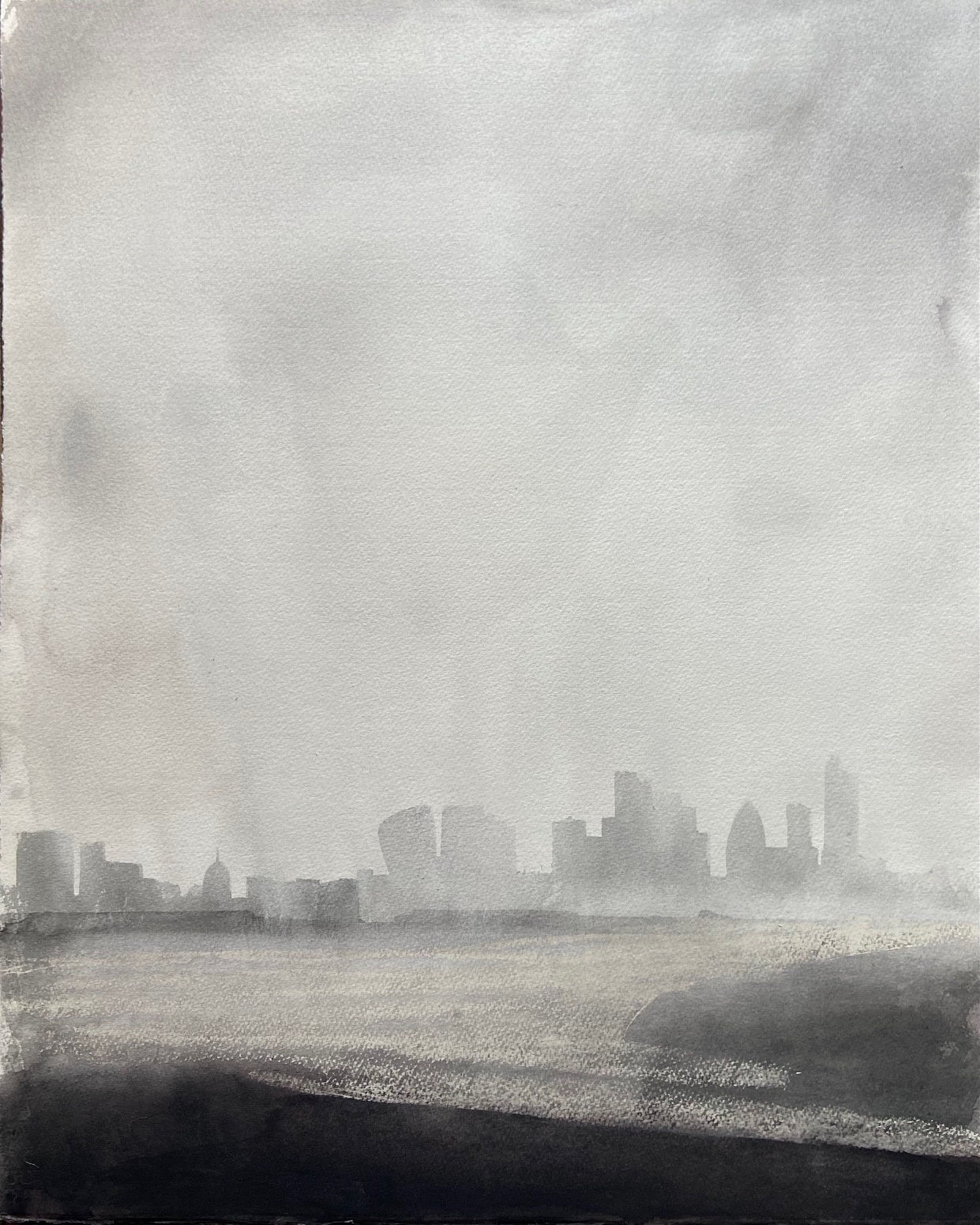 Christmas Secret Bid Auction 2022, LOT XX: Jason Hicklin - The Thames Greenwich Reach, 2020