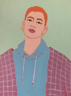 Susie Stone, Lilac Checks, 2020