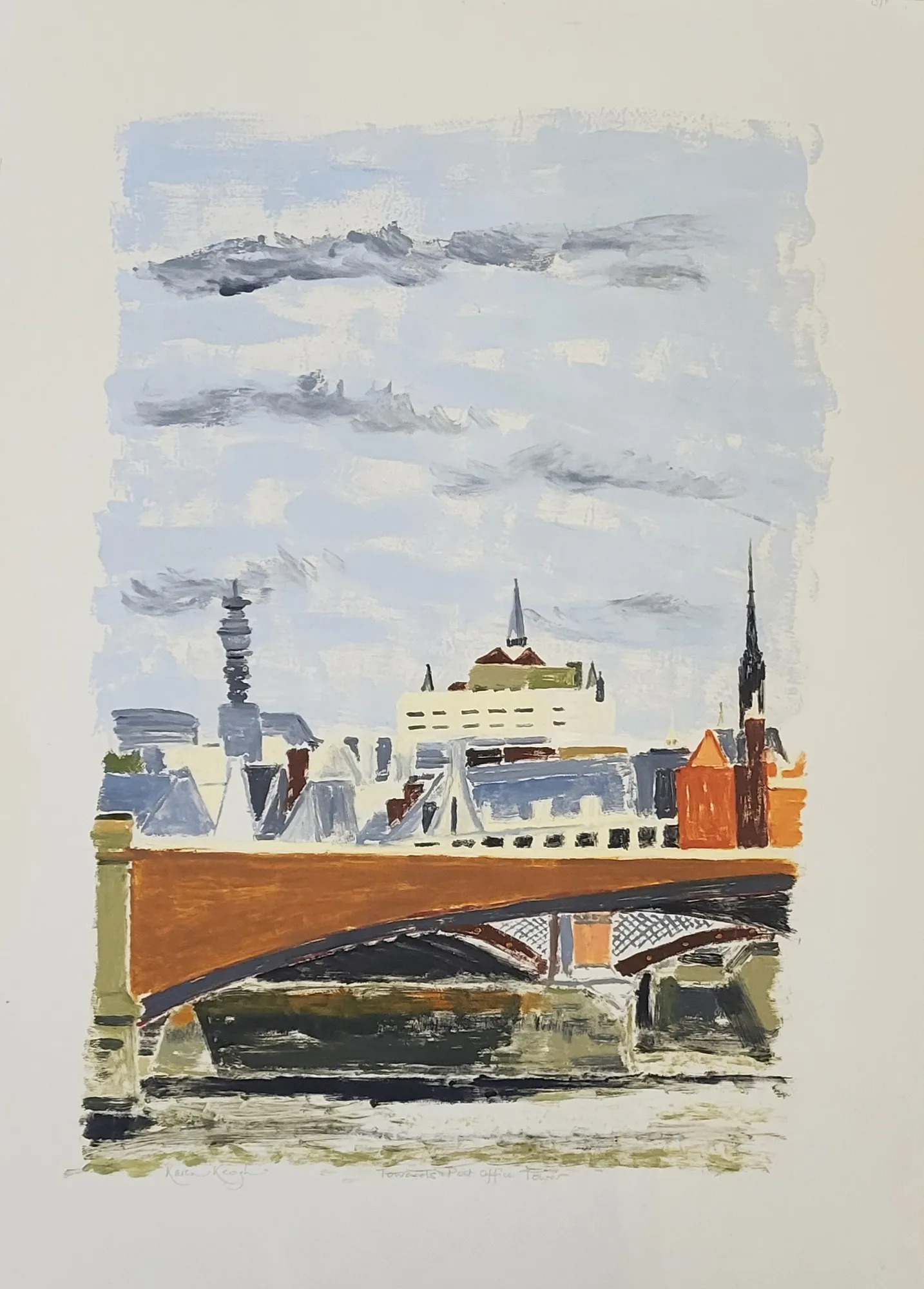 Summer Secret Bid Auction 2023, LOT XX: Karen Keogh - Towards Post Office Tower