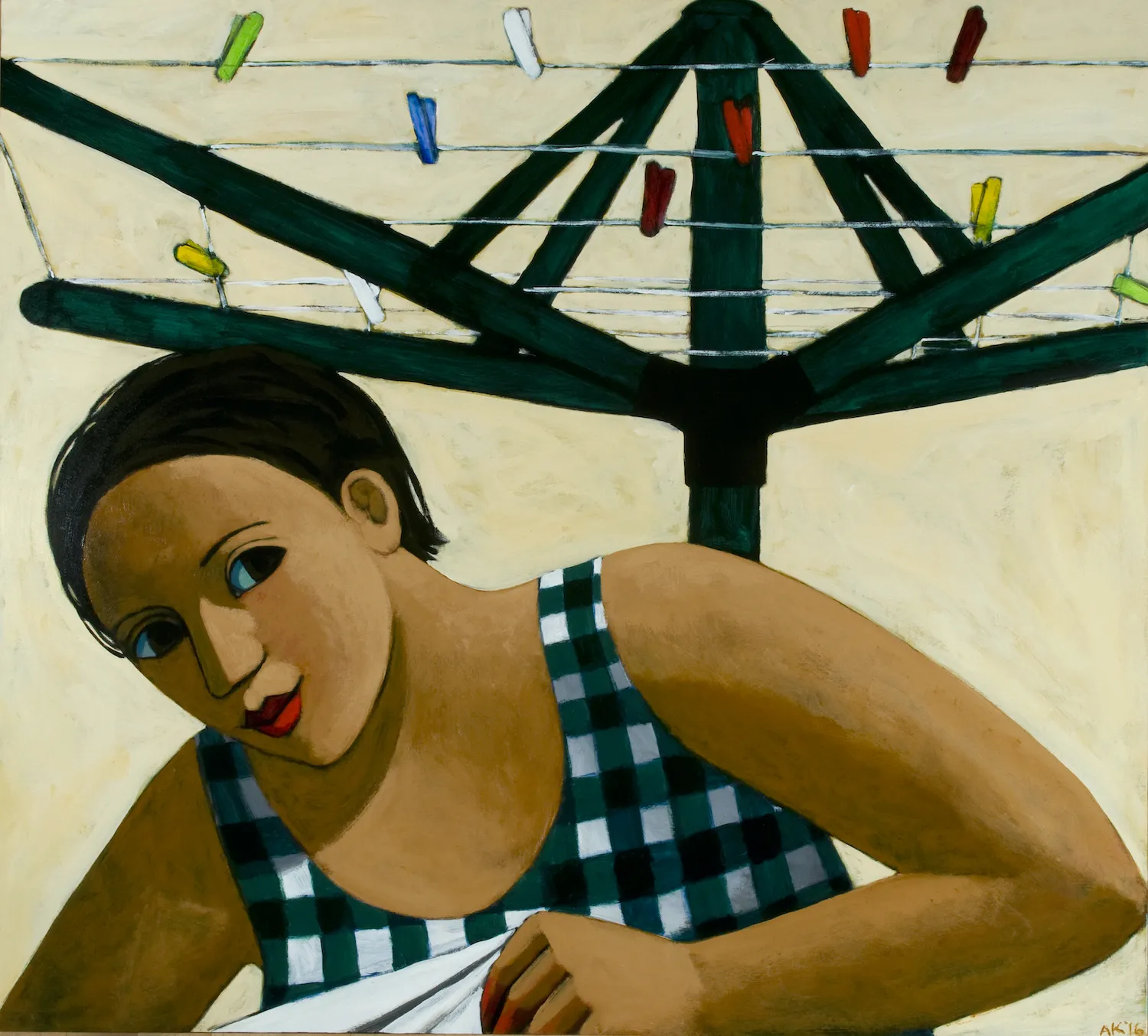 Christmas Auction 2021, LOT 115: Anita Klein - Washing Line, 2016