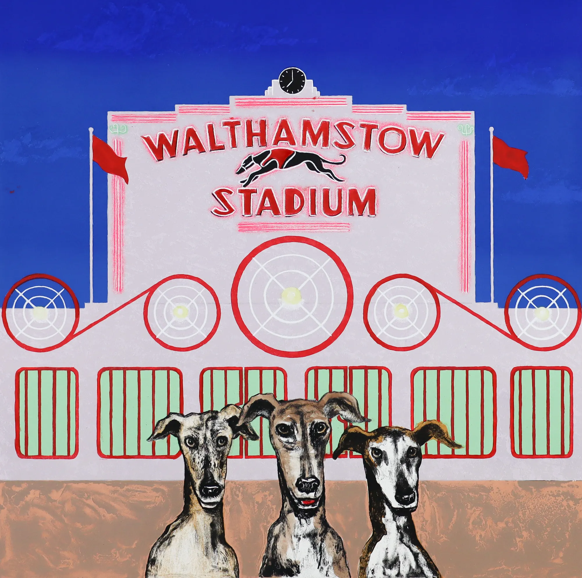 Mychael Barratt, Wes Anderson’s Dogs - Walthamstow Stadium, 2025