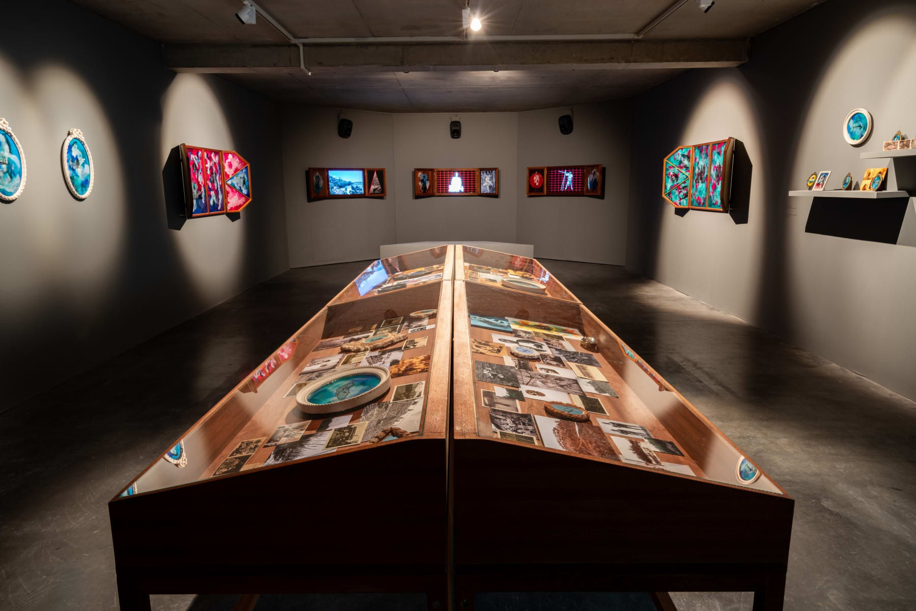 Searching for Libertalia, install shot (New Art Exchange, 2019)