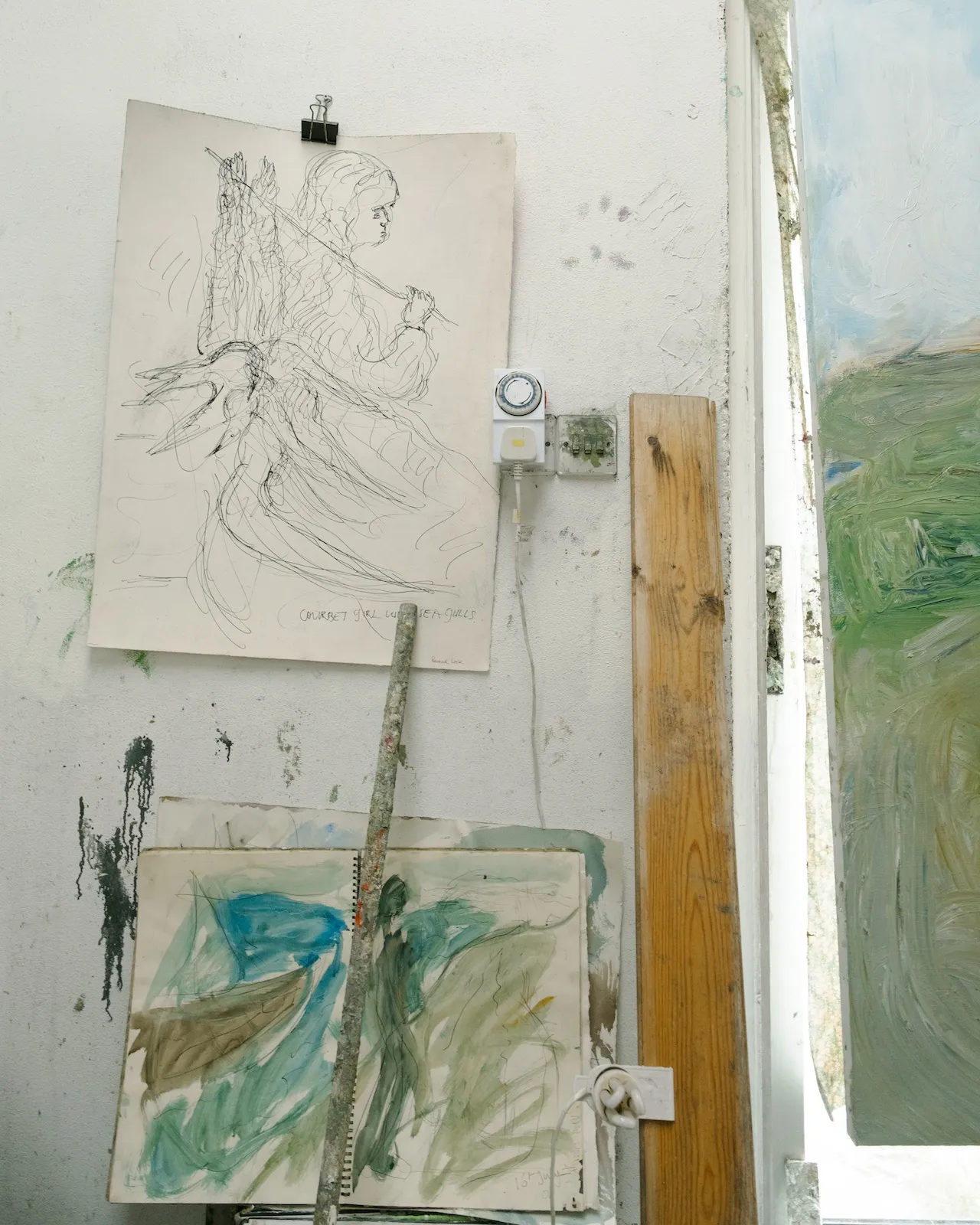 Drawing from Courbet (Girl With a Sea Gull)