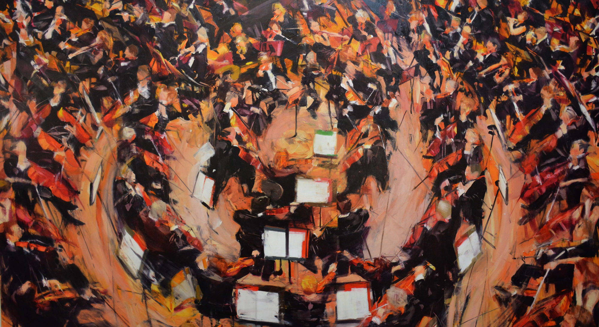 Omar Najjar Joy, 2020 Oil on canvas 125 x 225 cm 49 1/4 x 88 1/2 in