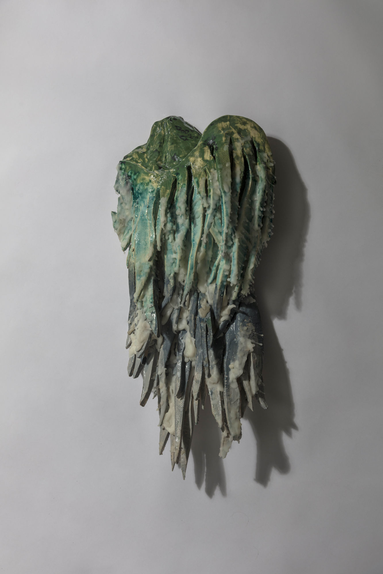 Shereen Shalhoub Partial, 2019 Ceramic and wax sculpture 60 x 30 cm 23 1/2 x 11 3/4 in
