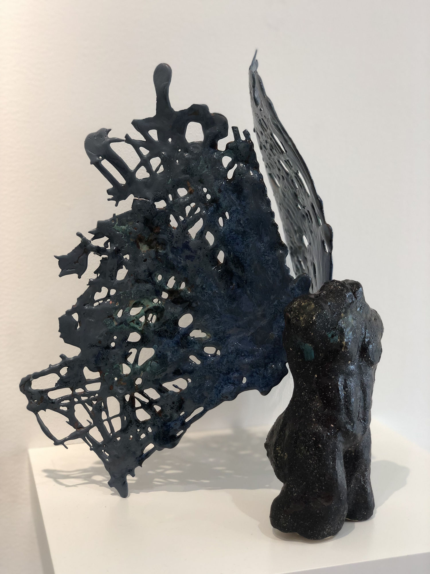 Shereen Shalhoub Flutter I, 2019 Ceramic and silicon 32 x 24 x 24 cm 12 1/2 x 9 1/2 x 9 1/2 in