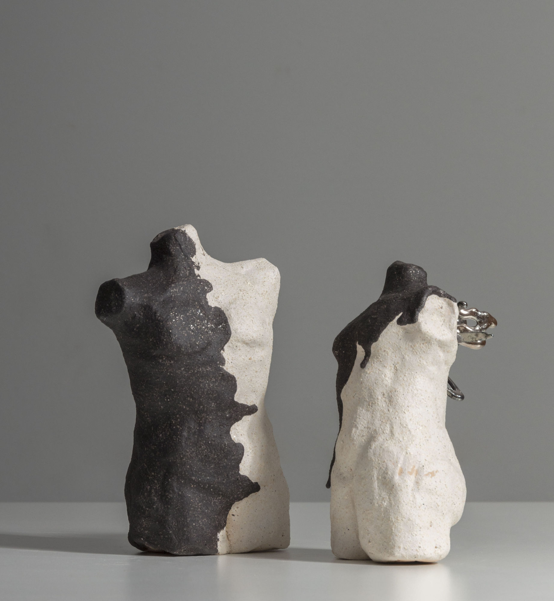 Shereen Shalhoub Dimensional I & II, 2019 Ceramic and silicon I 15 x 9.5 x 8 cm 6 x 3 3/4 x 3 1/4 in II 14 x 8 x 7 cm 5 1/2 x 3 1/4 x 2 3/4 in