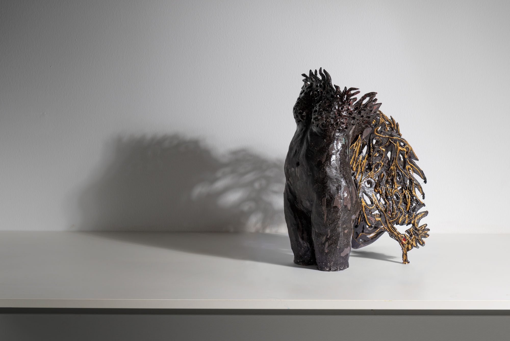 Shereen Shalhoub Beautified, 2019 Cermic 36 x 15 x 29 cm 14 1/4 x 6 x 11 1/2 in