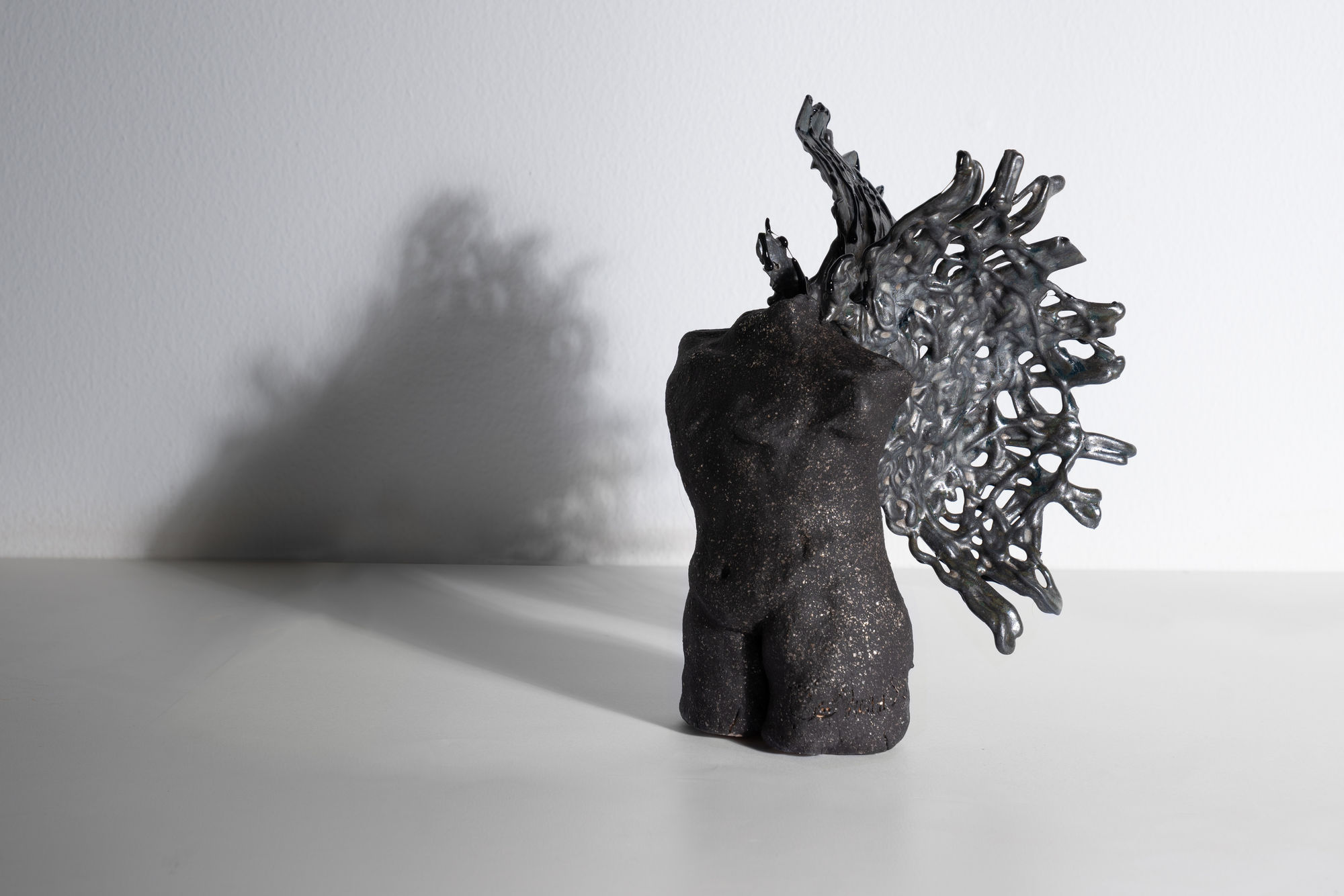 Shereen Shalhoub Flawless VI, 2019 Ceramic and silicon 23 x 17 x 18 cm 9 x 6 3/4 x 7 in